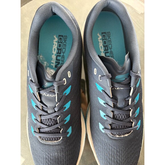 Skechers Razor 5 Arc Fit Go Run $120 Men\'s Running Shoes Size 11.5 Navy Blue EUC